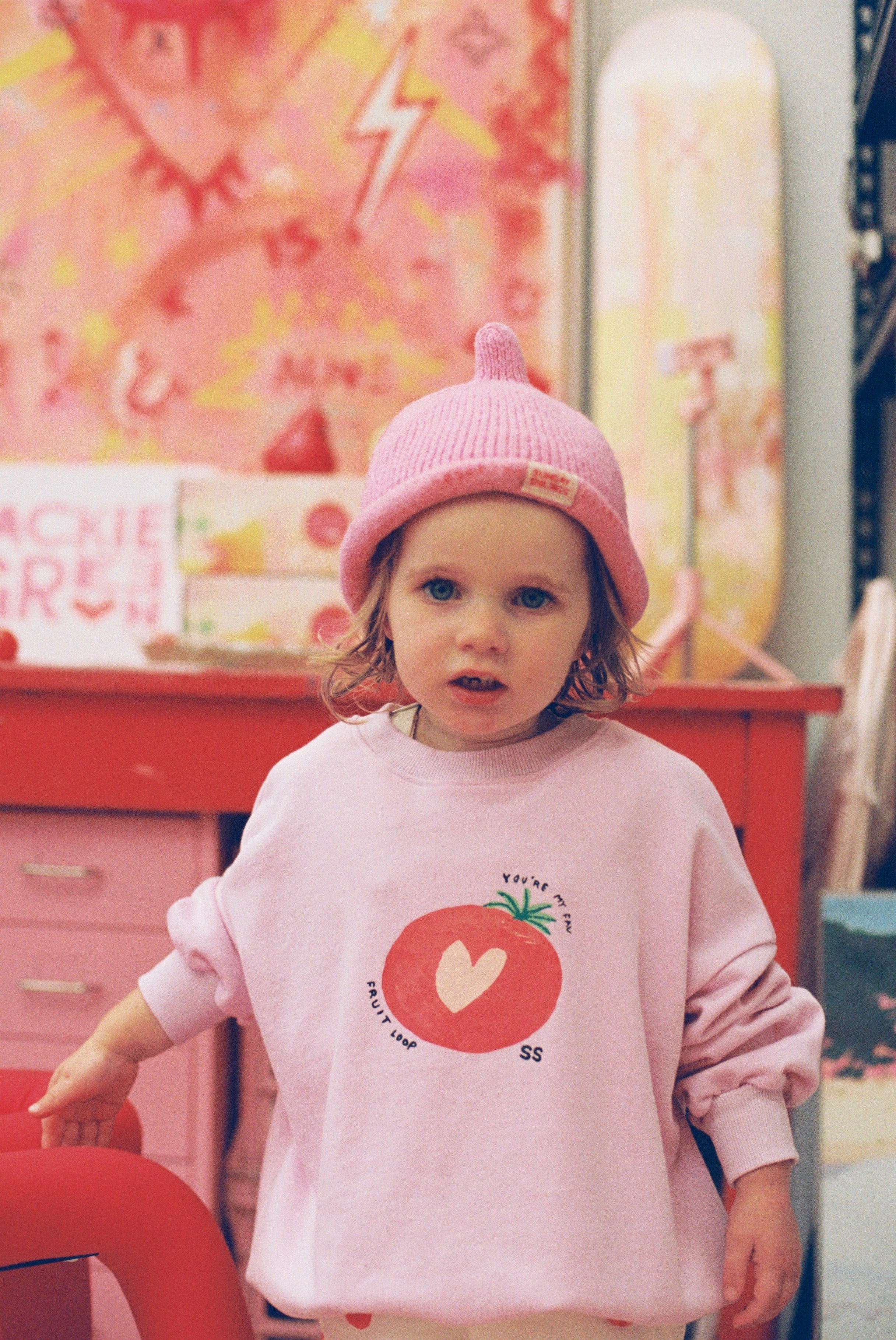 Fruit Loop Sweater - Pink