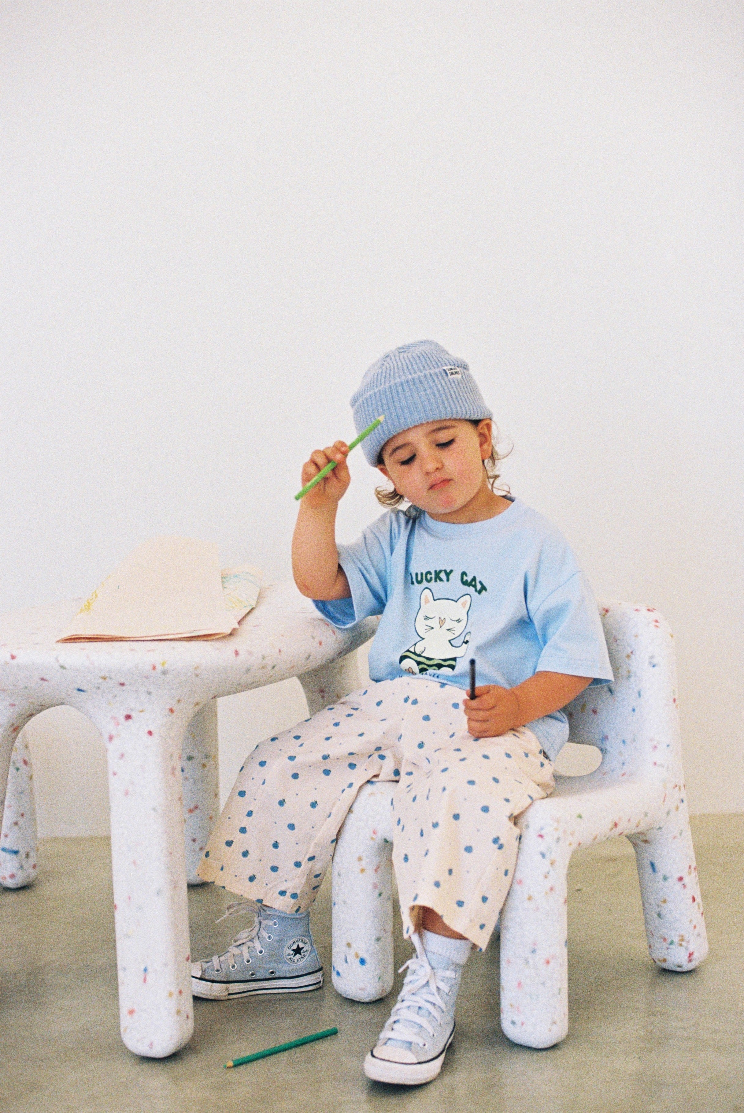 Happy Tomato Pants - Blue