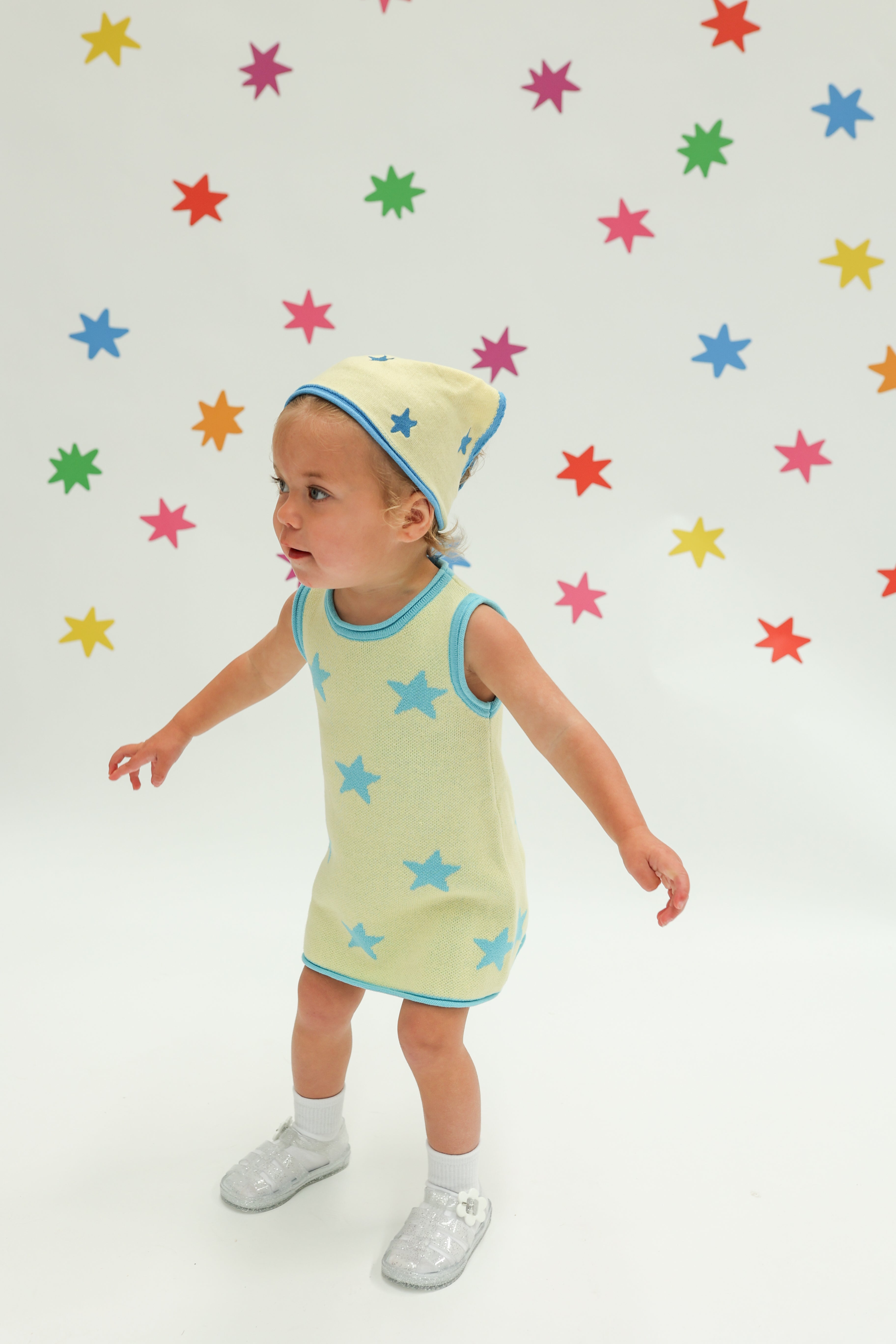 Stars Align Bandana - Yellow + Blue