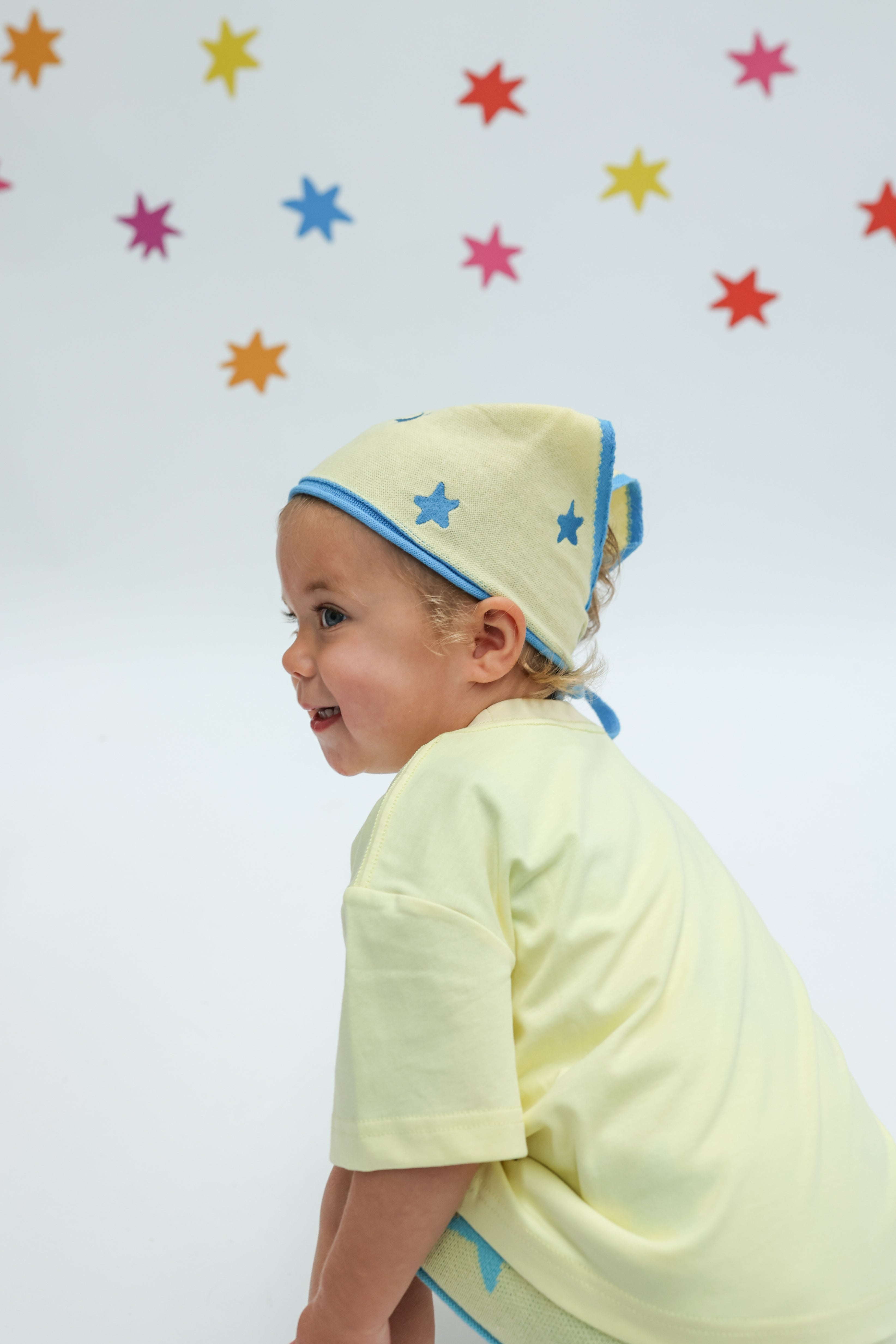 Stars Align Bandana - Yellow + Blue