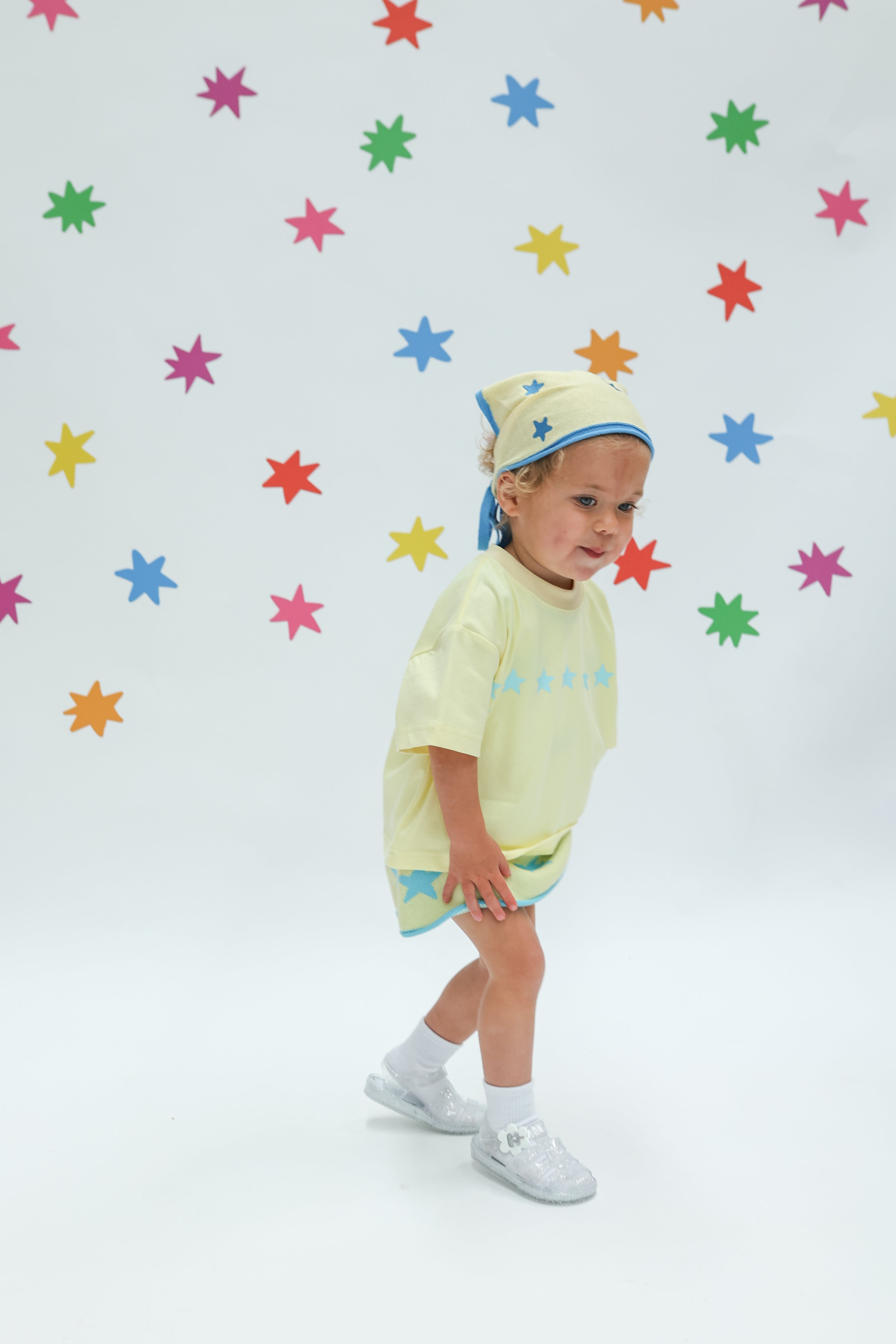 Stars Align Bandana - Yellow + Blue