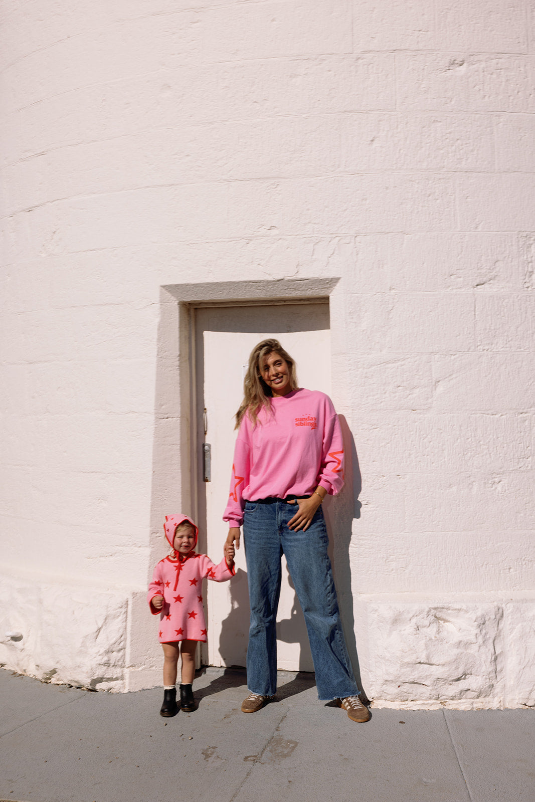 Adult Siblings Set - Pink Sweater