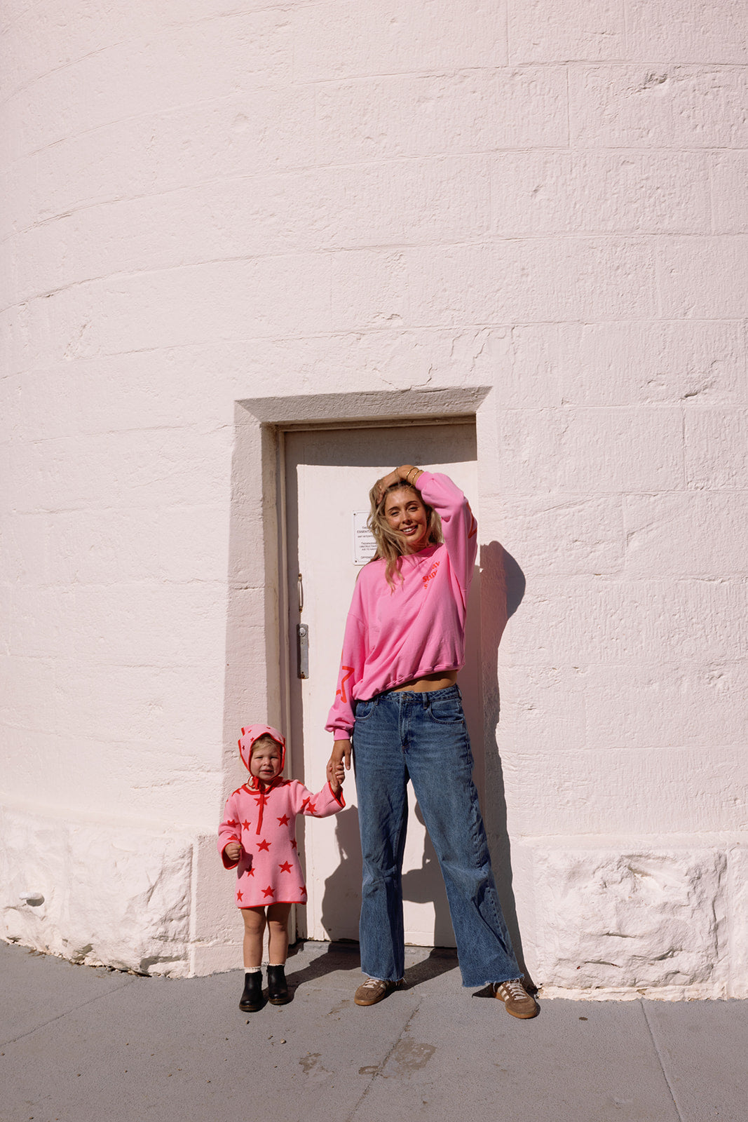 Adult Siblings Set - Pink Sweater
