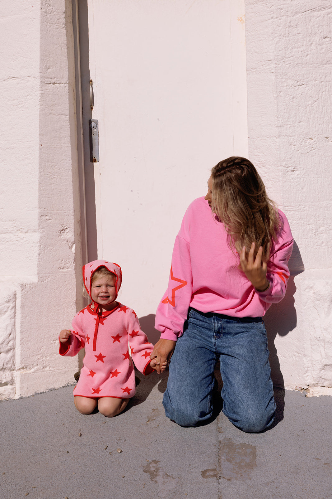 Adult Siblings Set - Pink Sweater