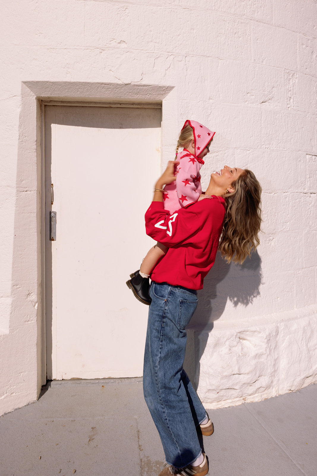 Adult Siblings Set - Red Sweater