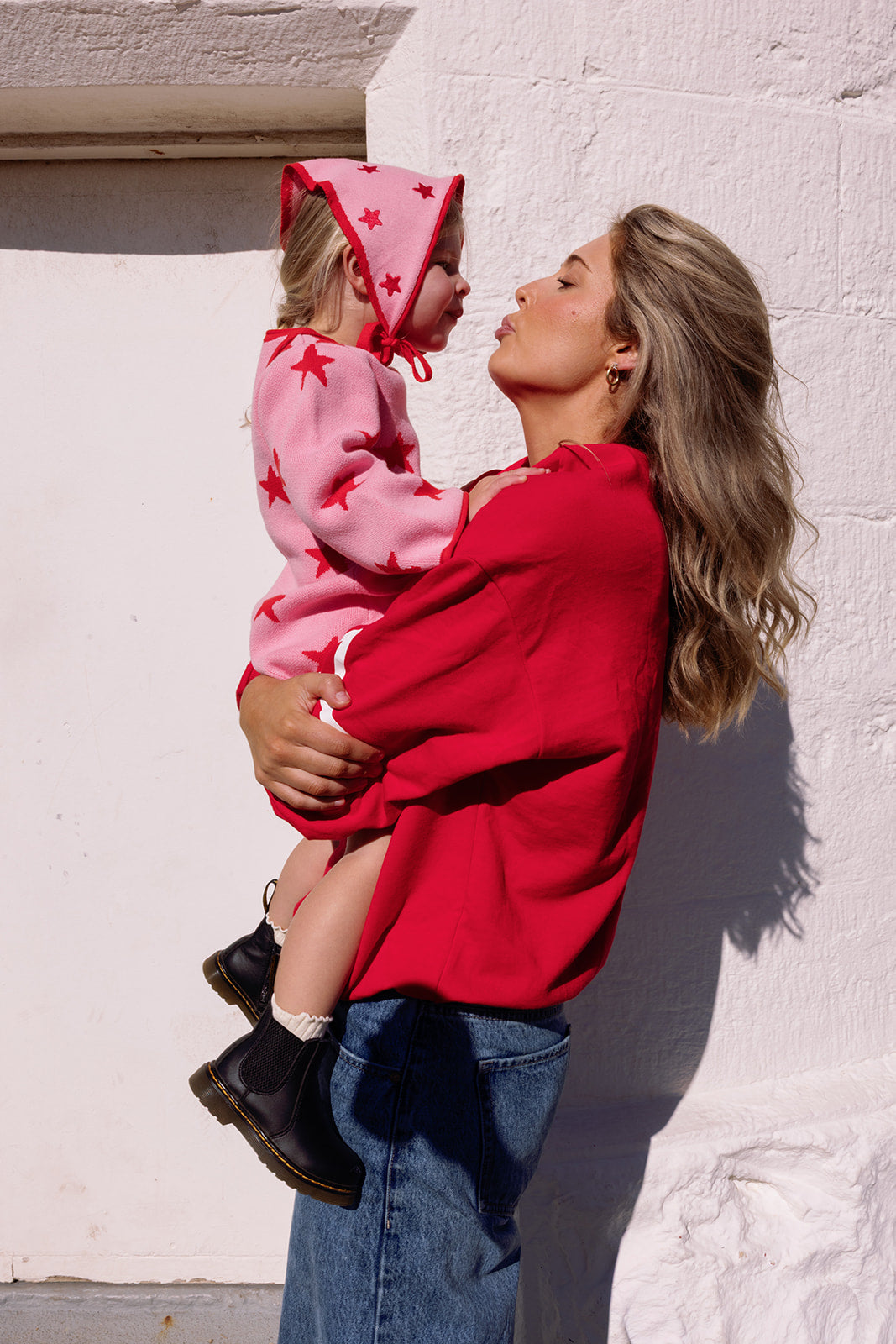 Adult Siblings Set - Red Sweater