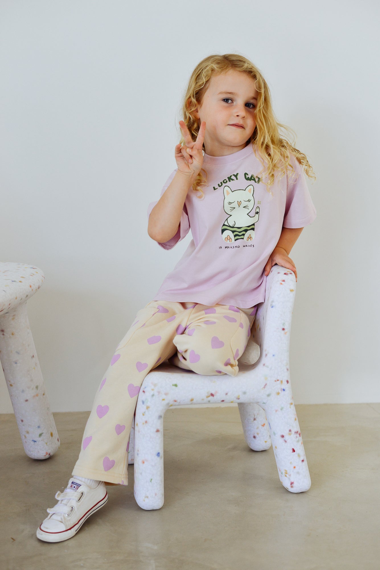 Holiday Pants - Purple Hearts