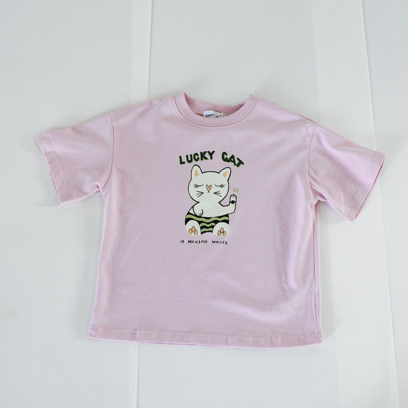 Lucky Cat Tee - Purple