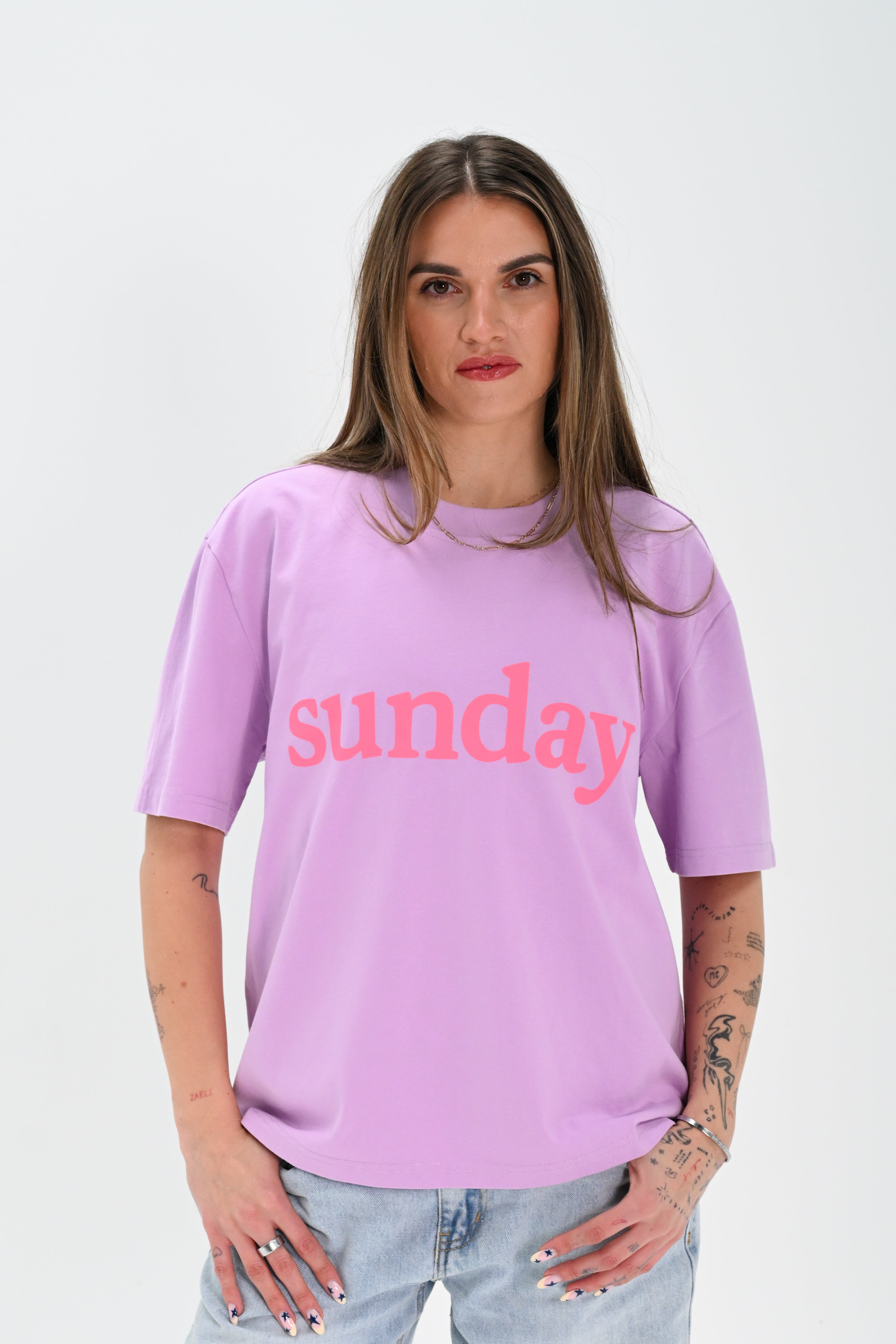 Adult Sunday Tee - Purple