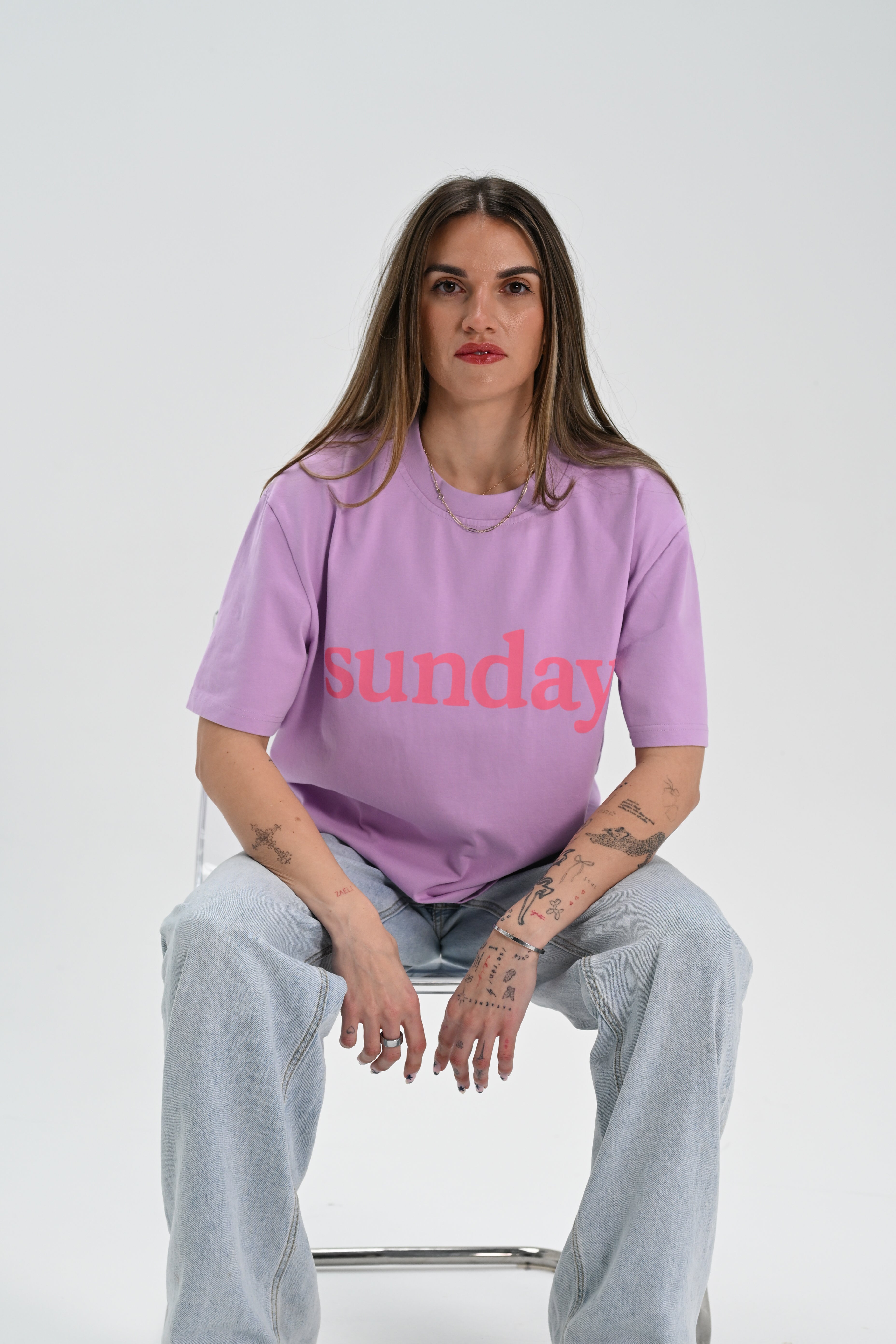 Adult Sunday Tee - Purple