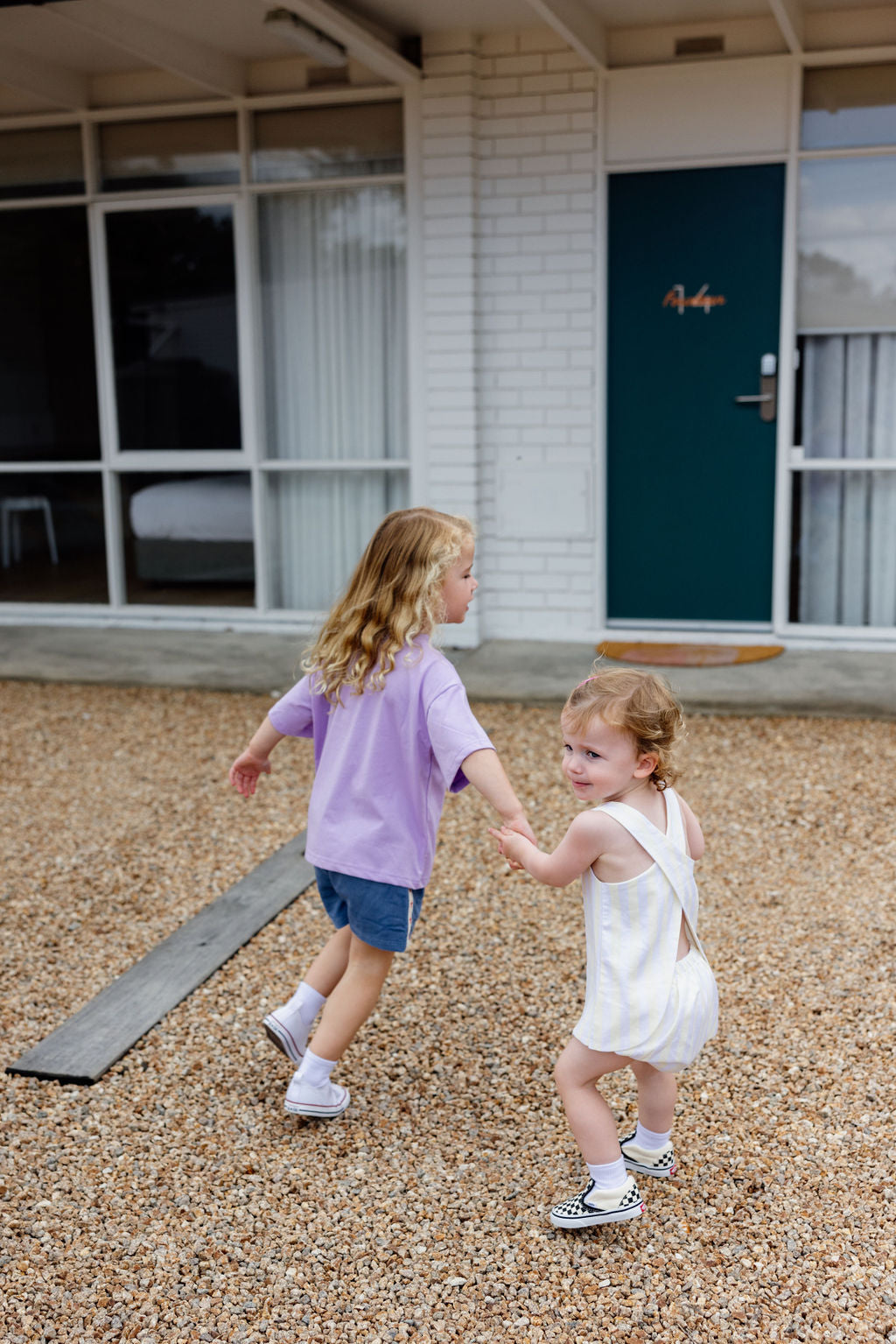 Mackenzie Dress & Bloomers - Yellow Stripe
