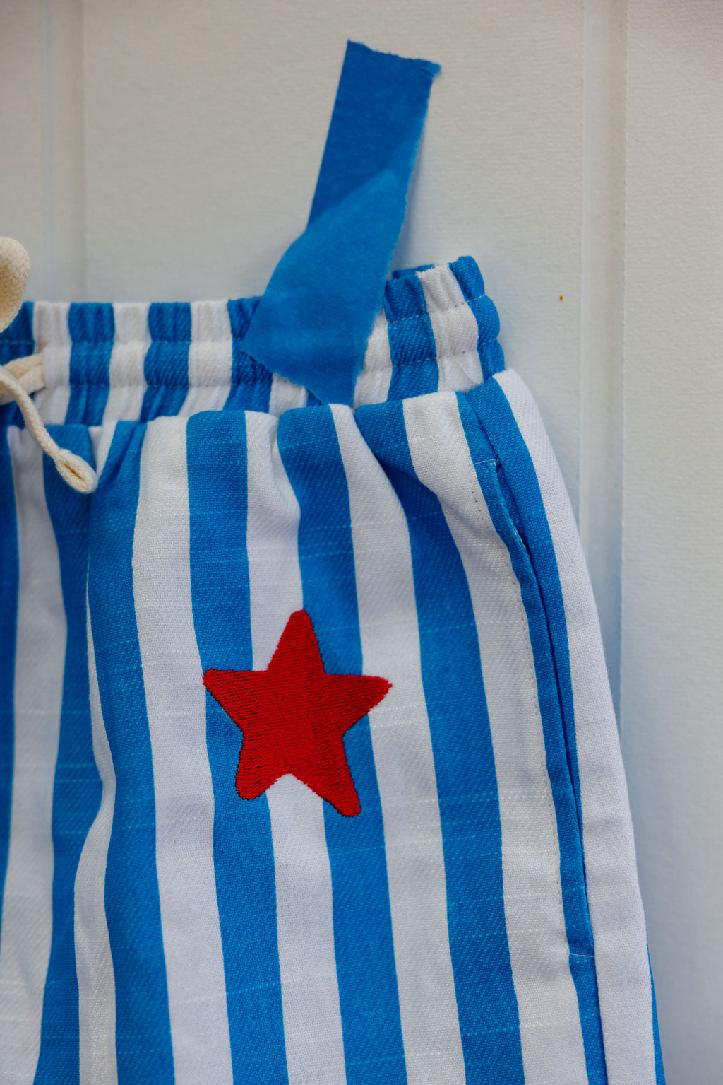 Dizzy Star Shorts - Blue Stripe