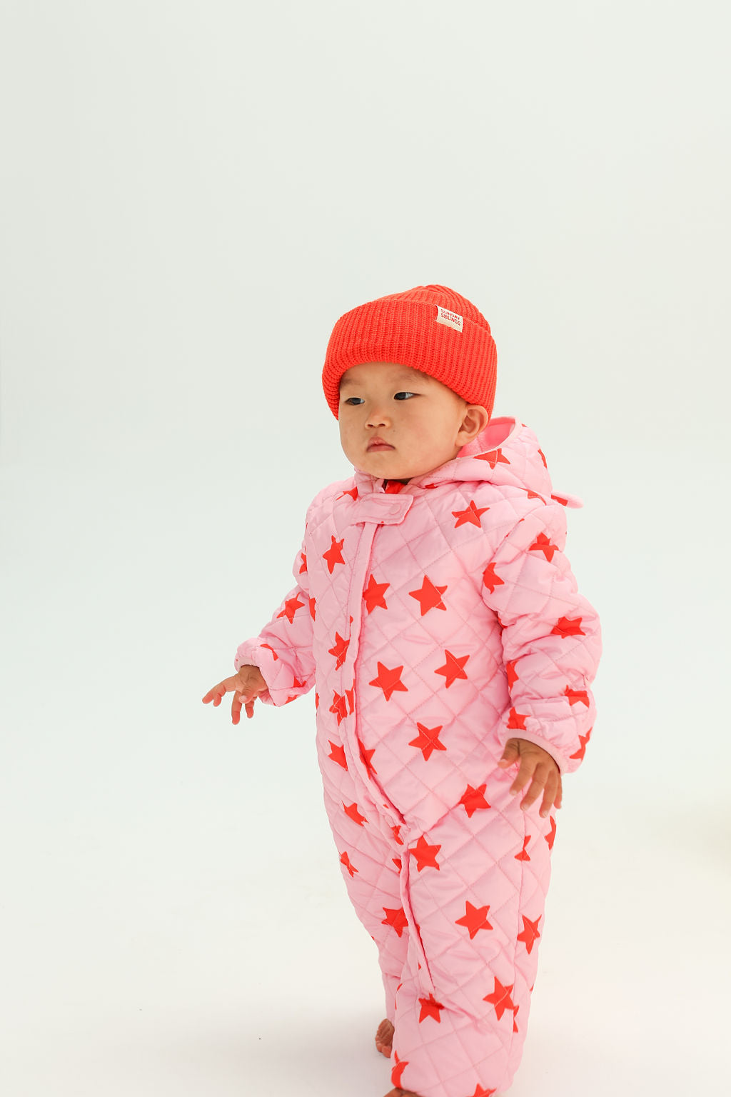 Freddie Bear Suit - Pink Stars