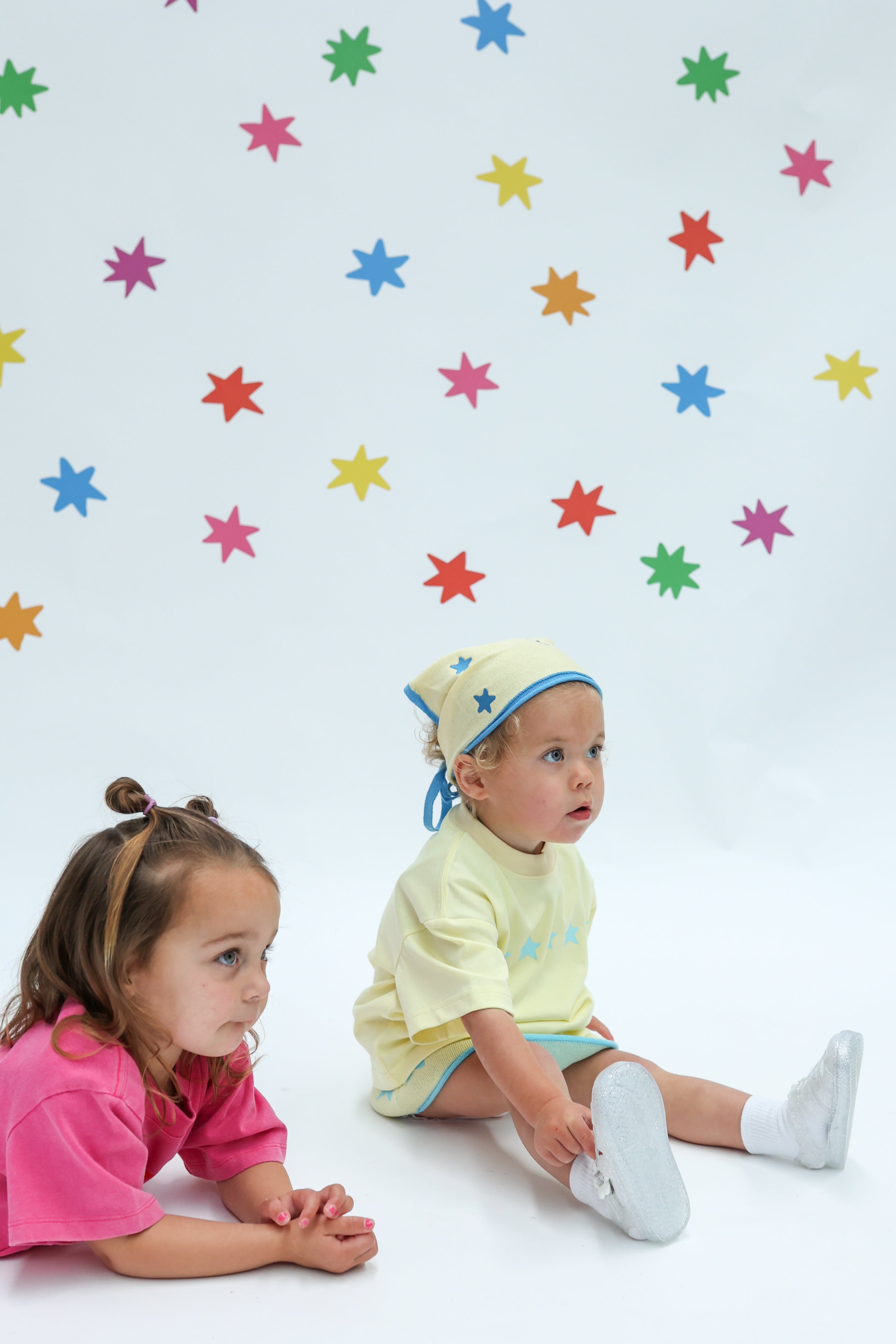 Stars Align Tee - Yellow + Blue