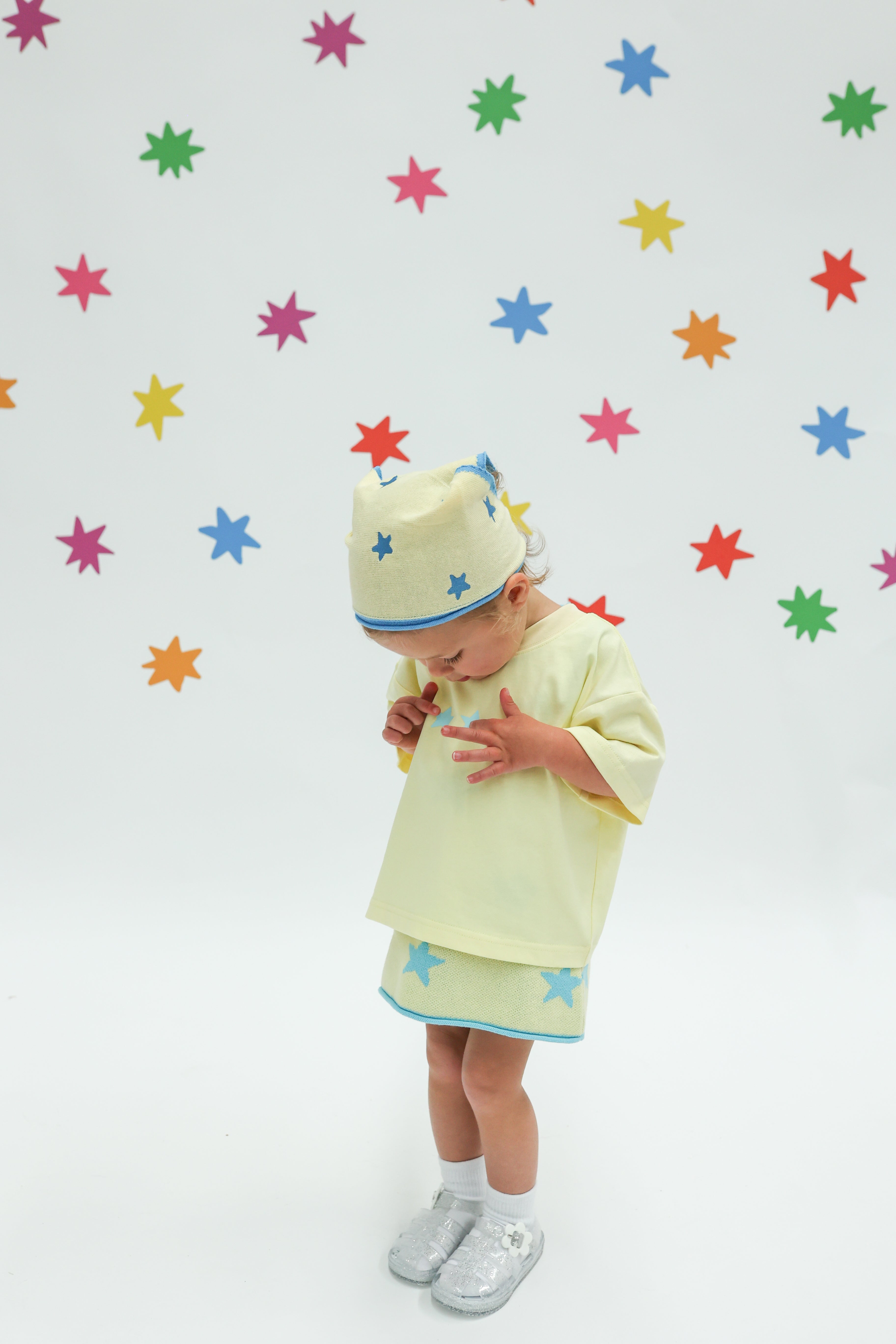 Stars Align Tee - Yellow + Blue