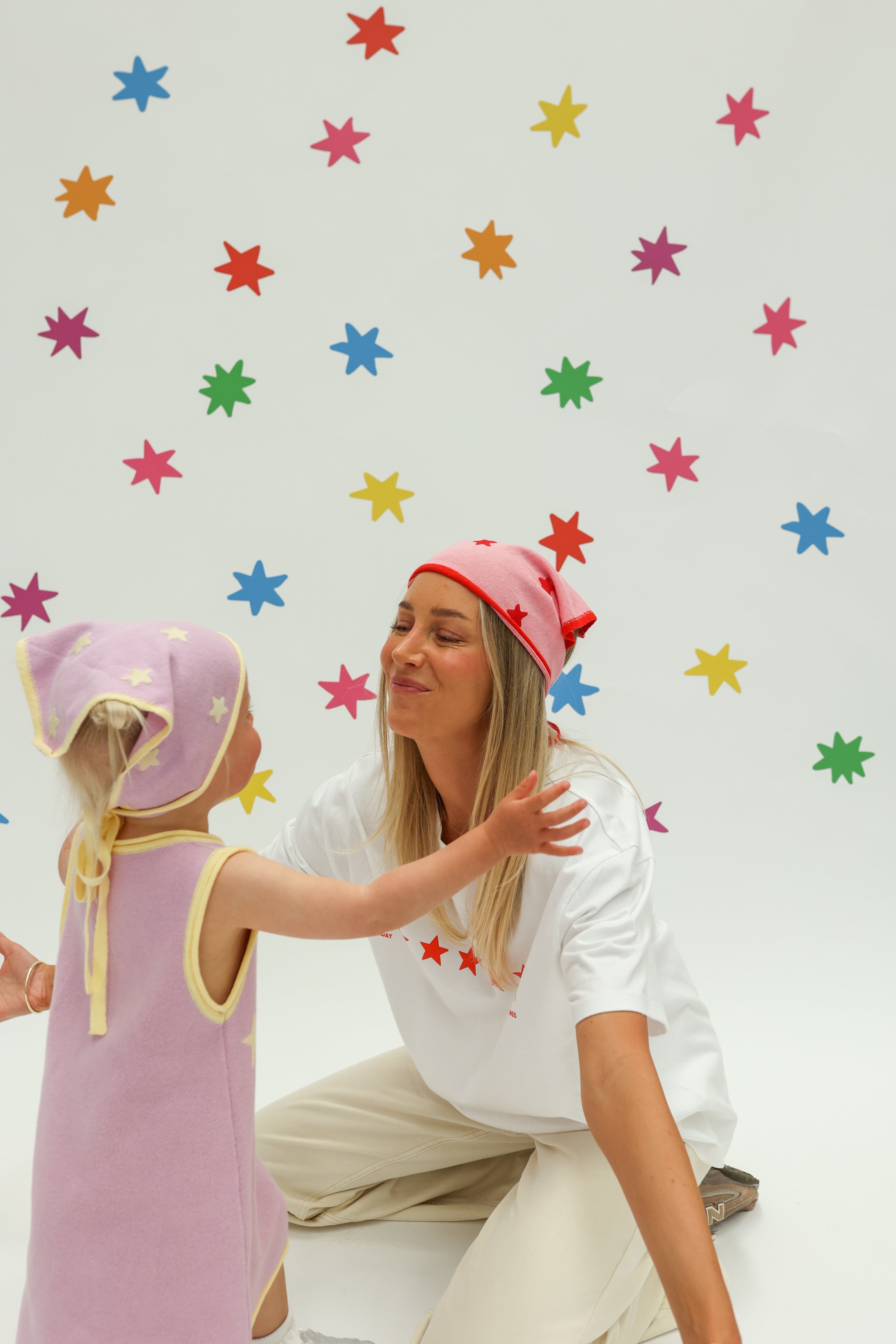 Stars Align Bandana - Pink + Red