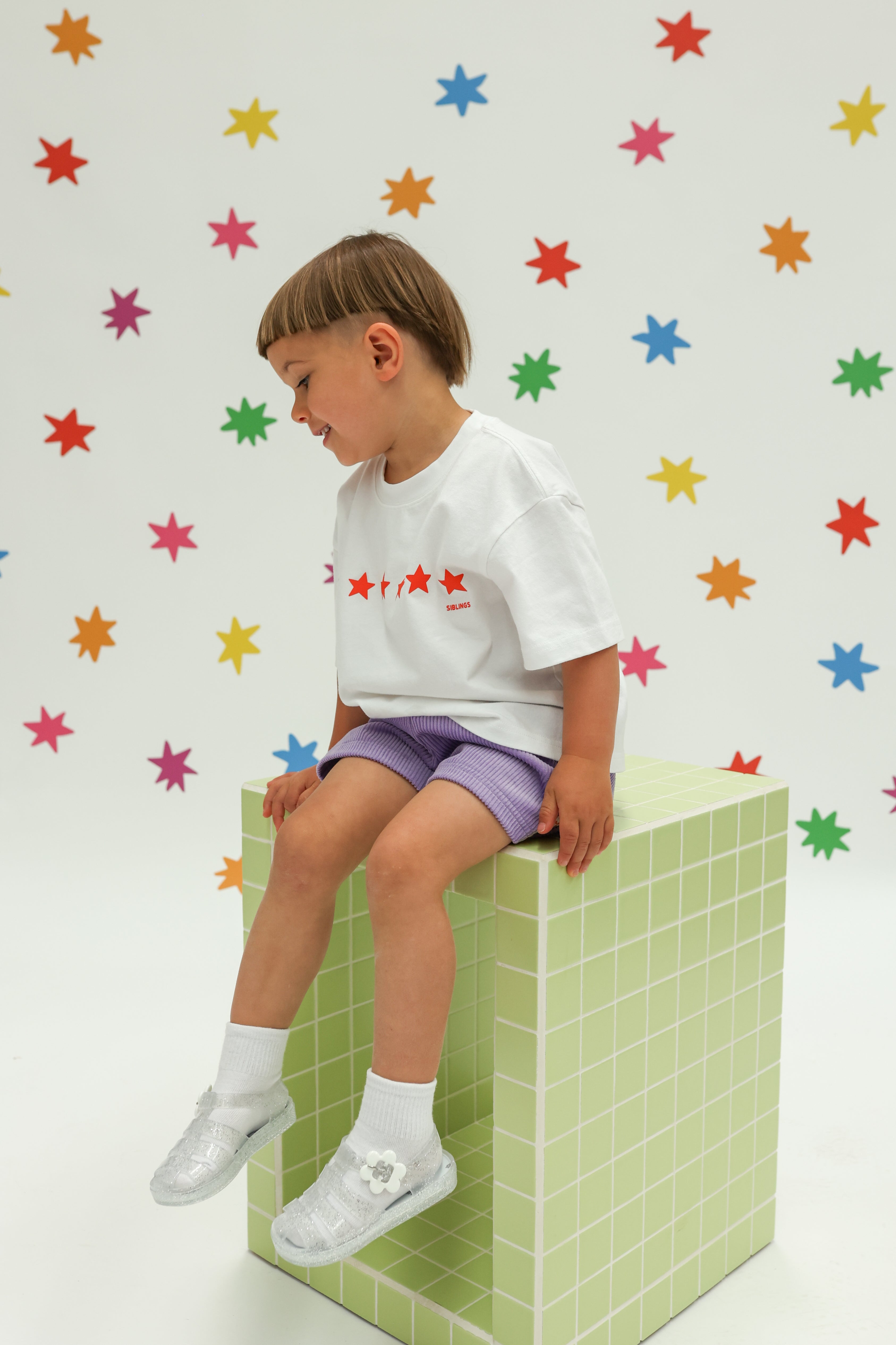 Stars Align Tee - White + Red