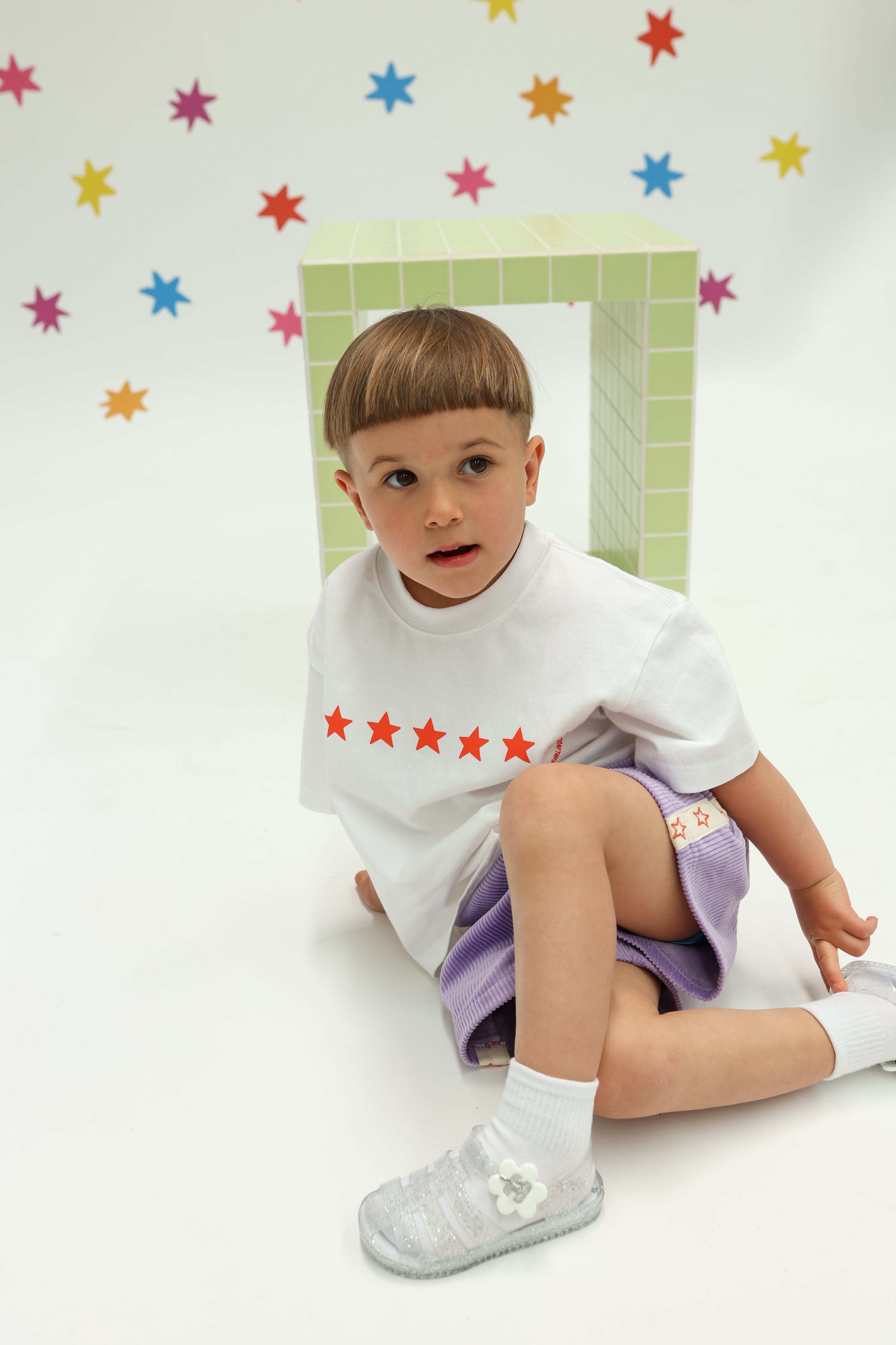 Stars Align Tee - White + Red