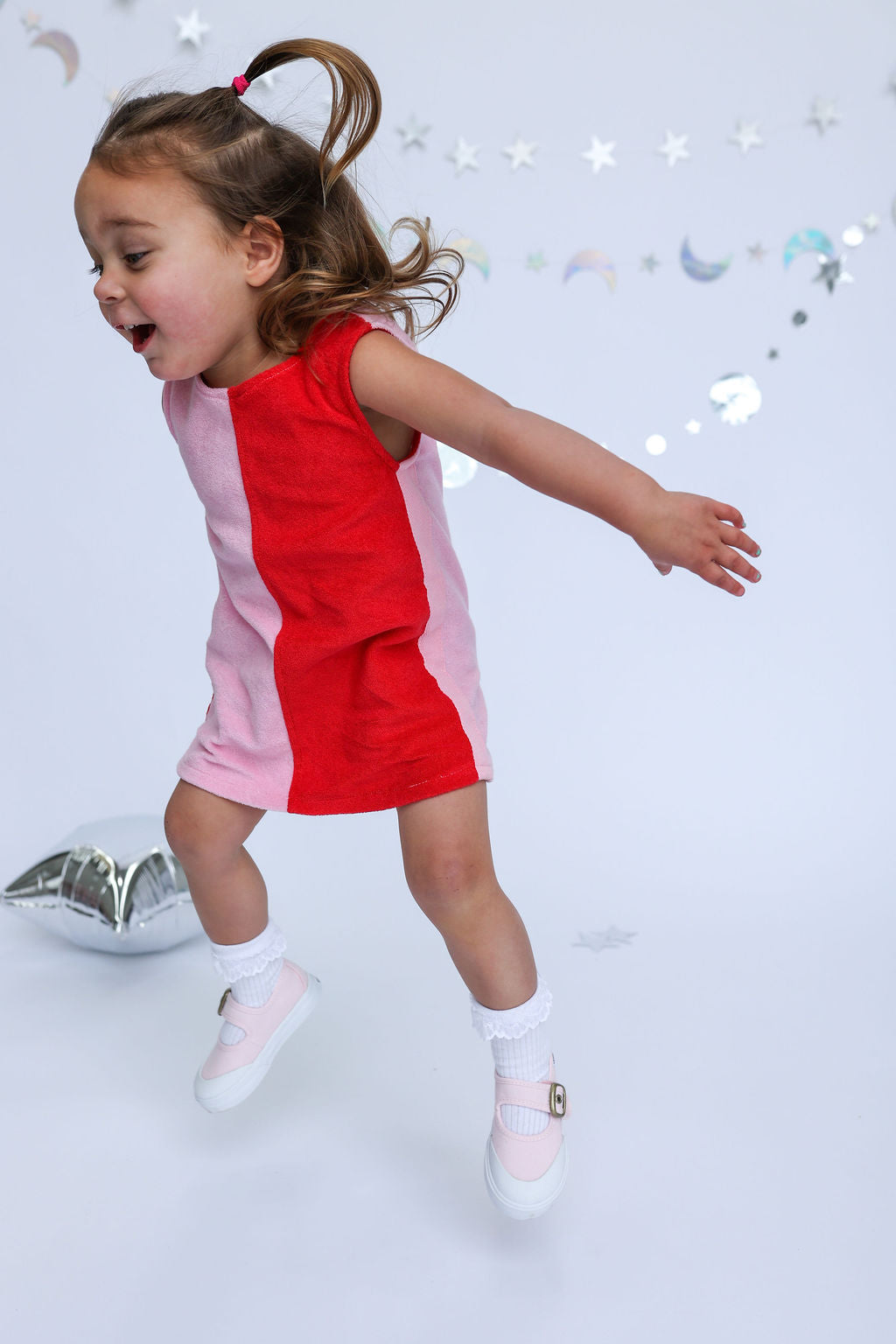 Lunar Dress - Red + Pink