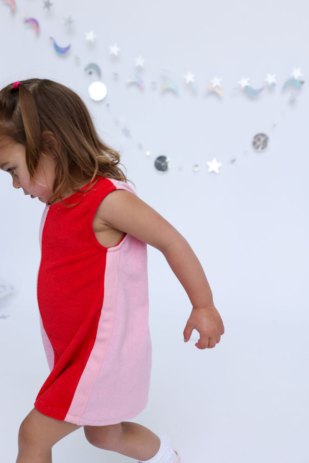 Lunar Dress - Red + Pink