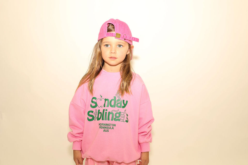 Doc Sweater - Pink + Green