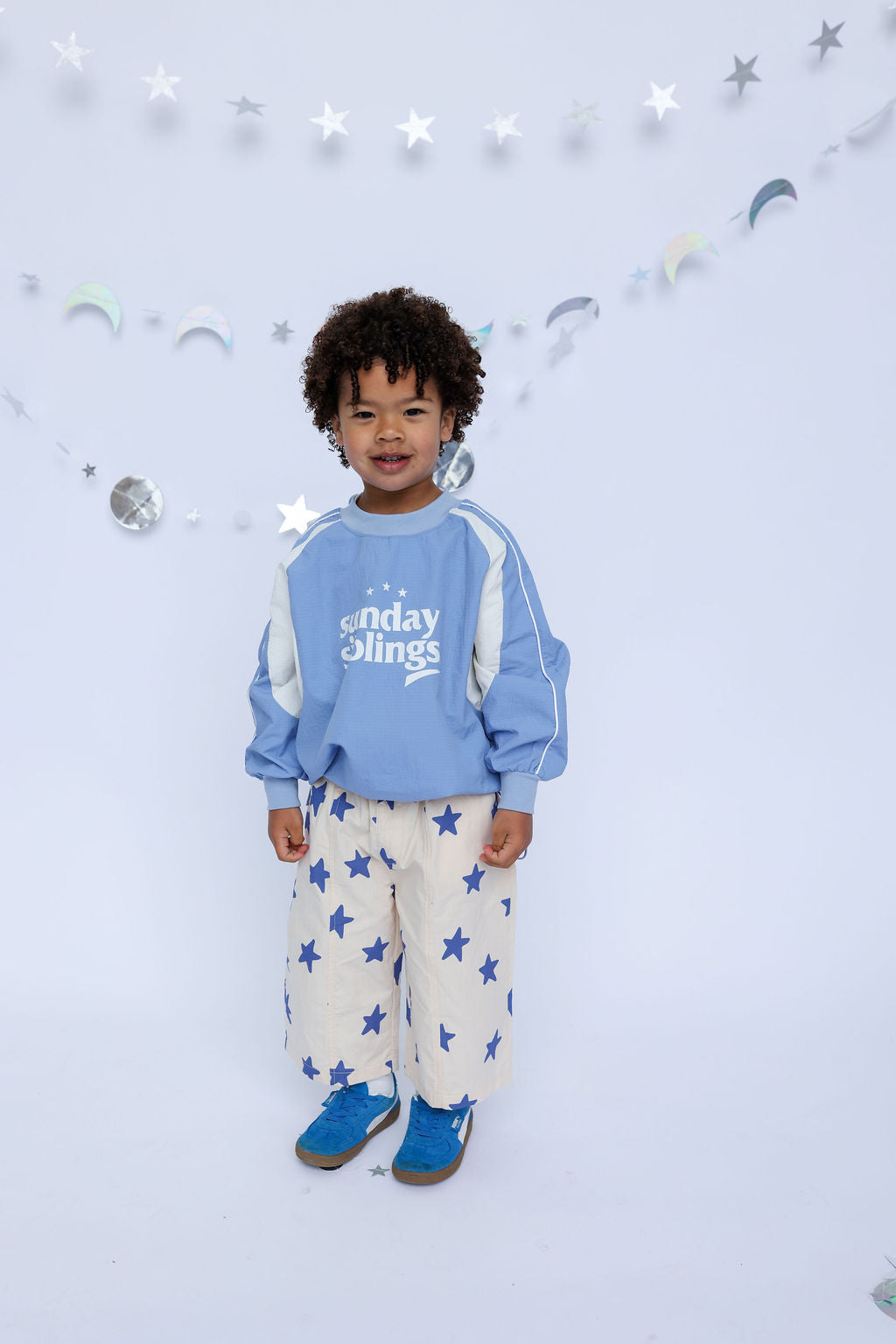 Dusty Star Pants - Dark Blue