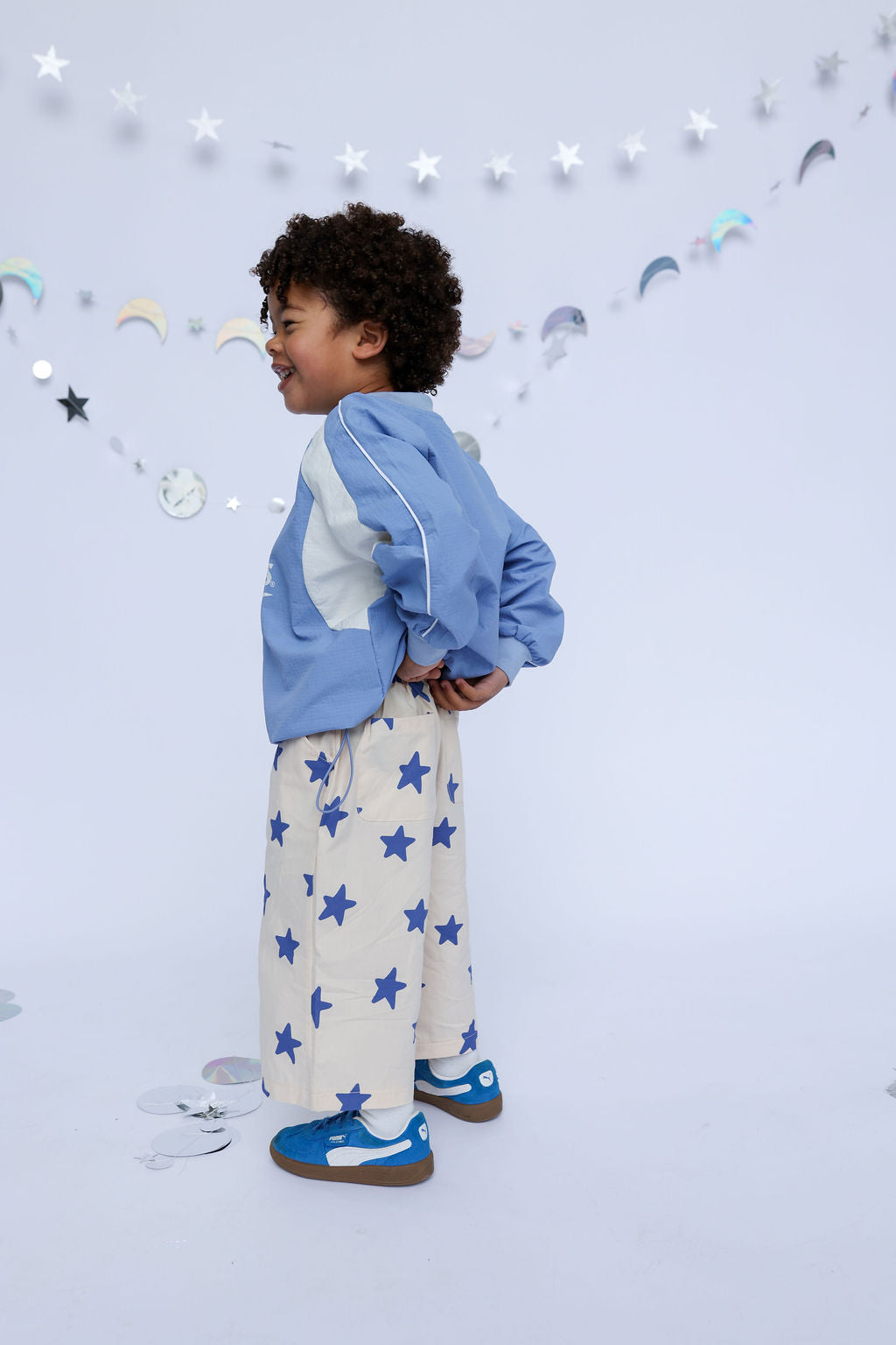 Dusty Star Pants - Dark Blue