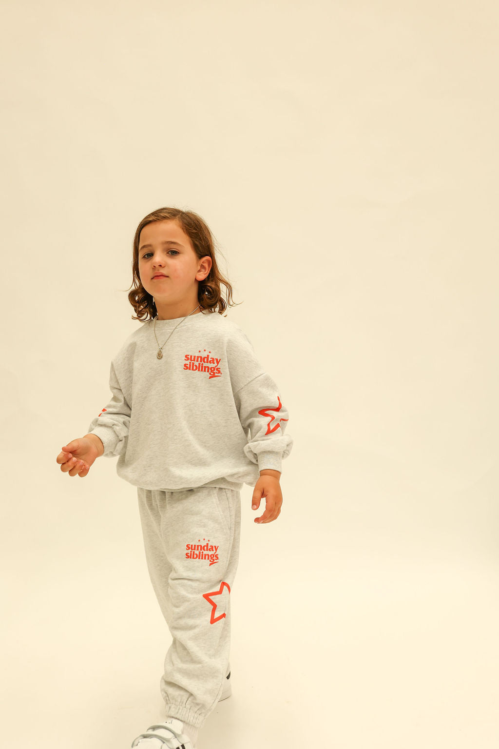 Siblings Set - Grey Sweater