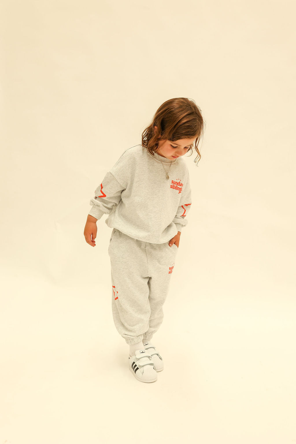 Siblings Set - Grey Sweater