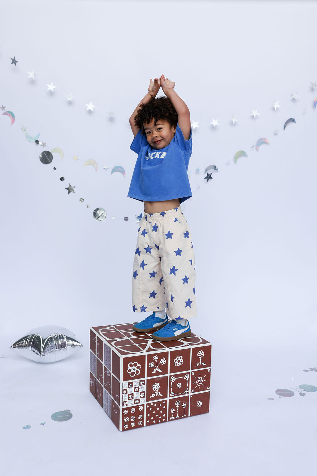 Dusty Star Pants - Dark Blue