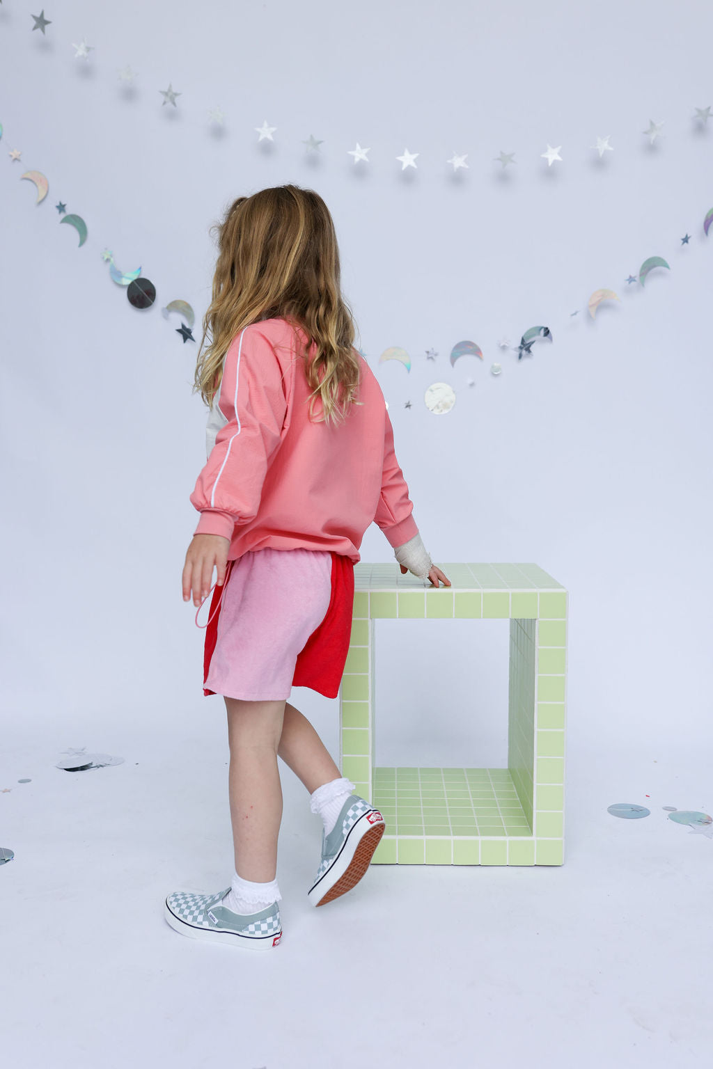 Lunar Shorts - Red + Pink