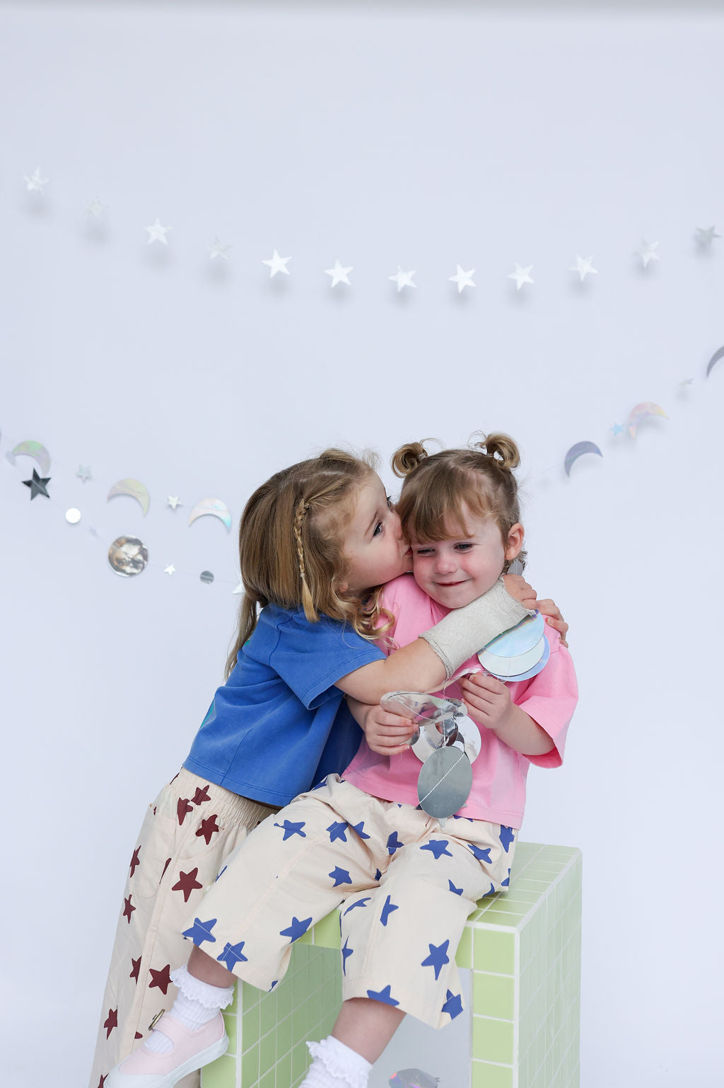 Dusty Star Pants - Dark Blue