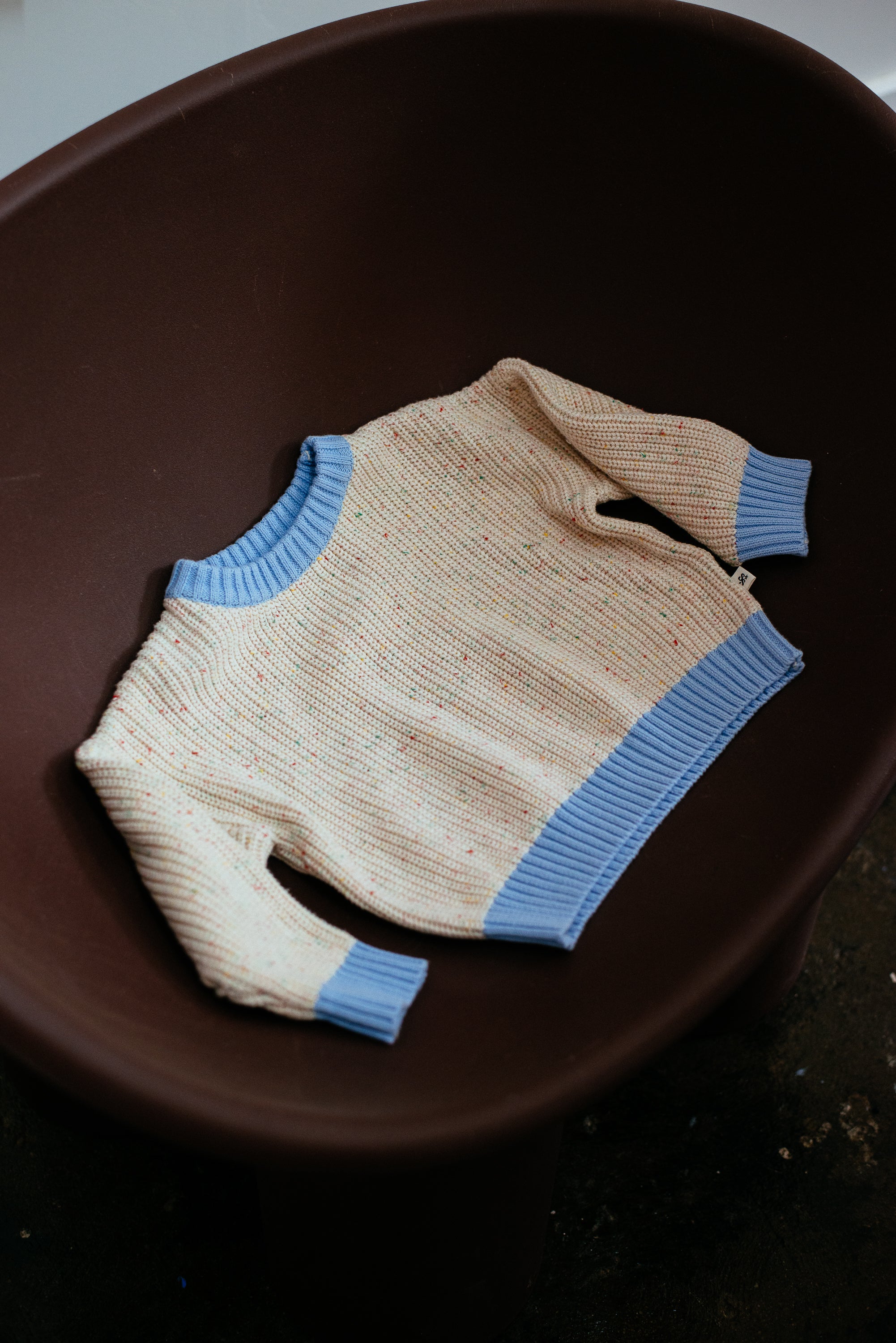 Freckle Knit - Baby Blue