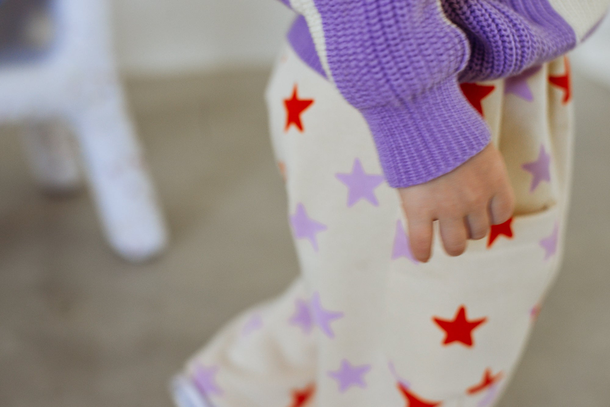 Holiday Pants - Red + Purple Stars