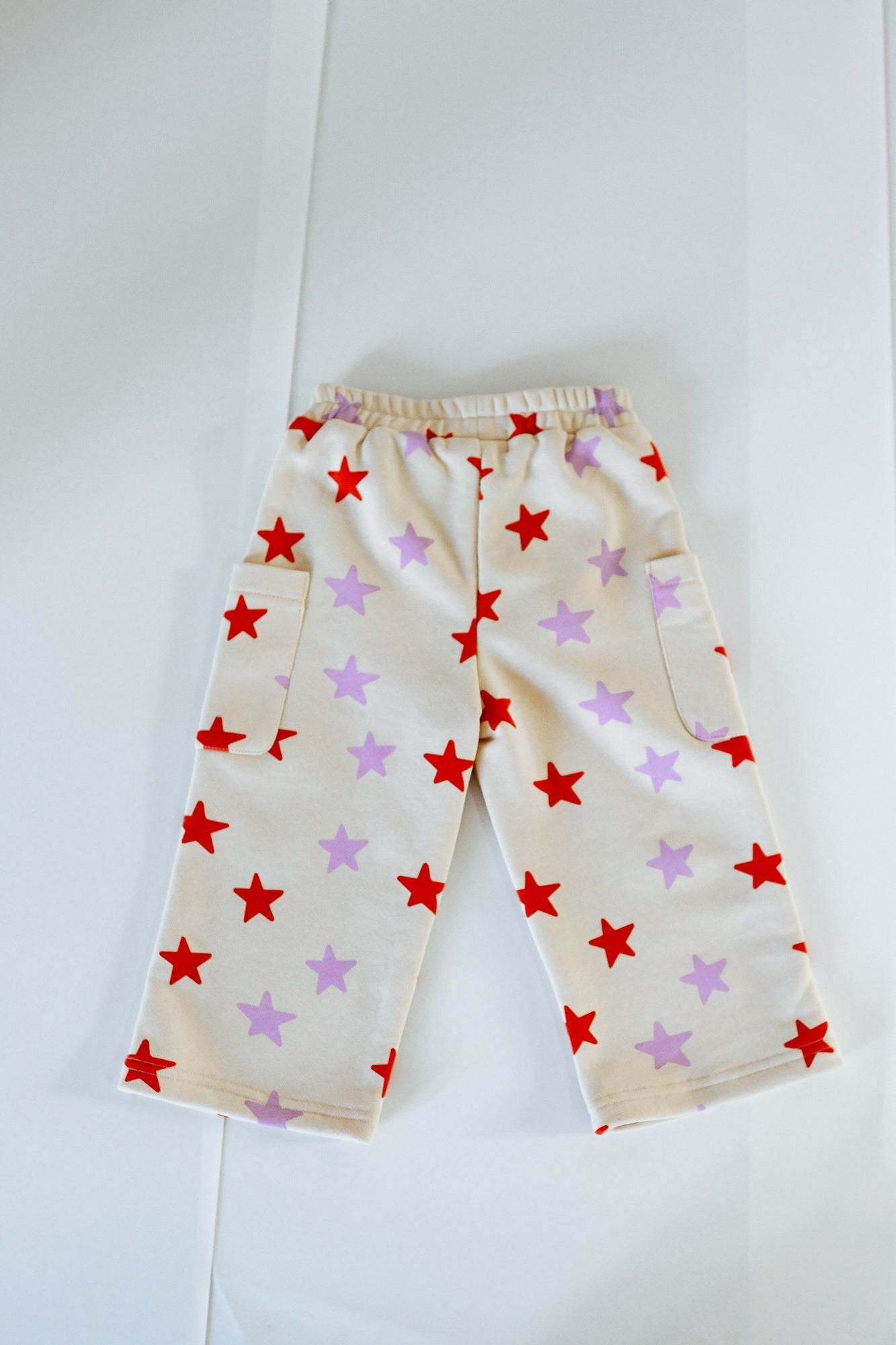Holiday Pants - Red + Purple Stars