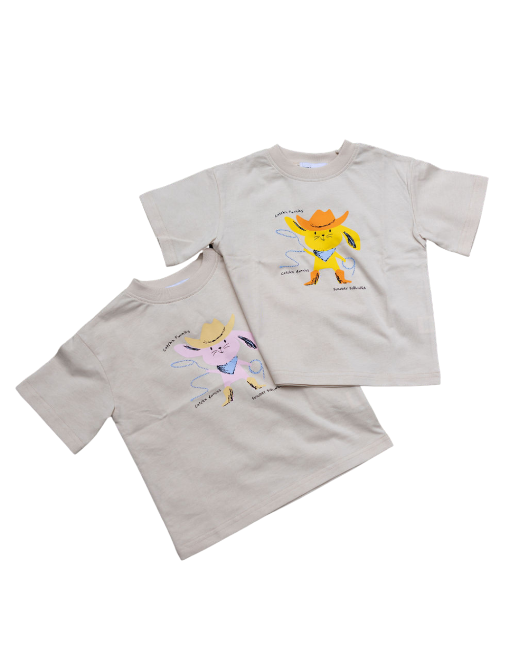 ★ PRE ORDER ★ Catch'n Bunnies Tee - Pink