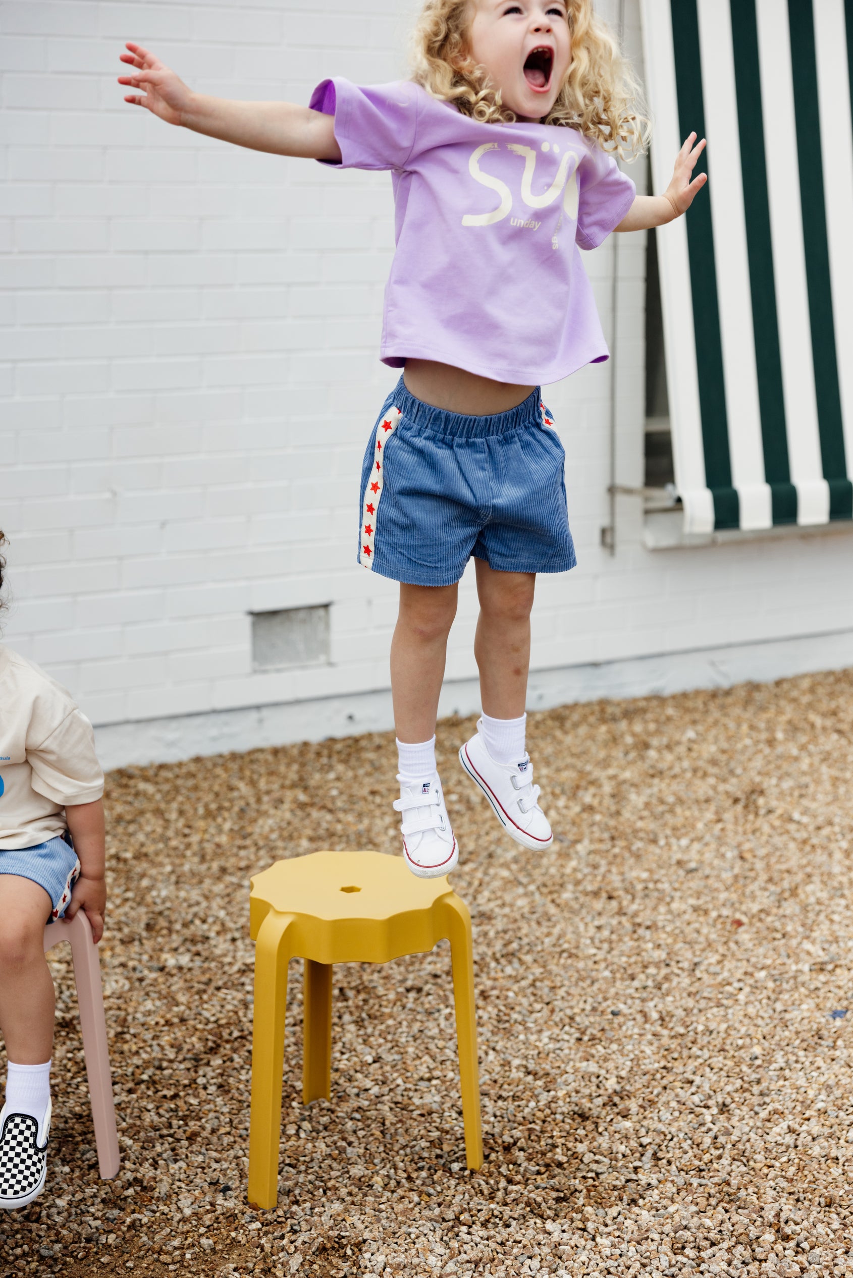 Playtime Cord Shorts - Blue