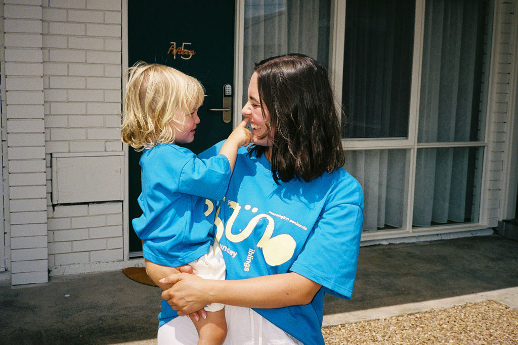 Il Sole Tee - Blue + Yellow (Adult)