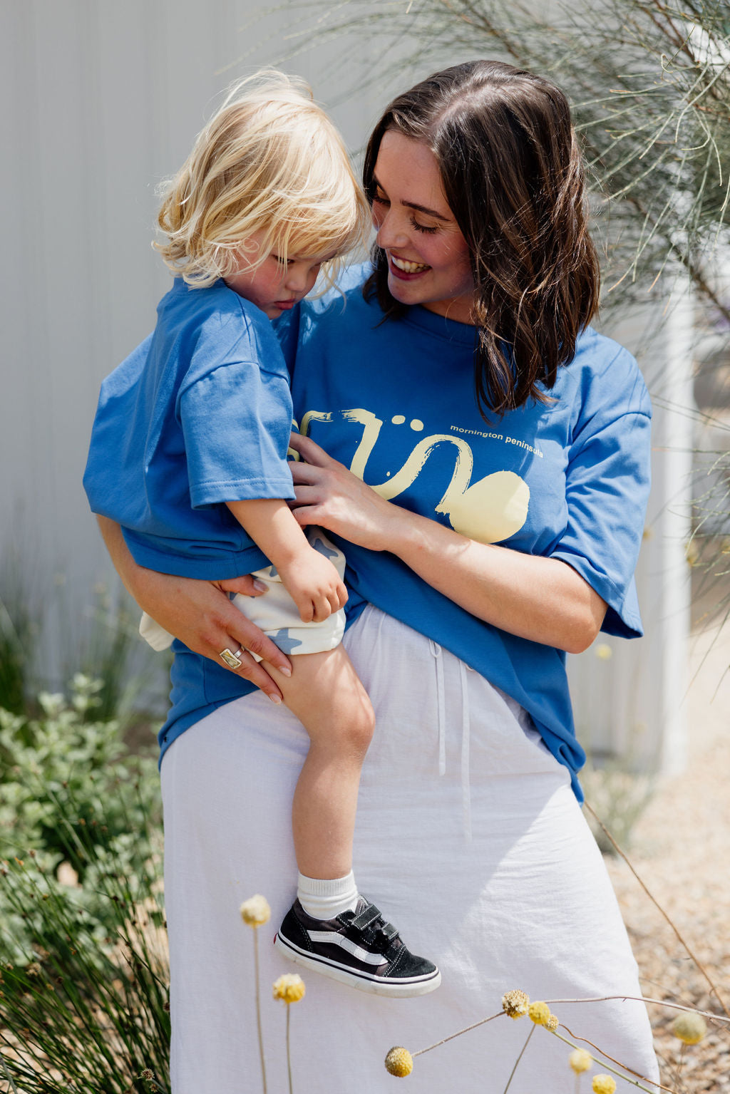 Il Sole Tee - Blue + Yellow (Adult)