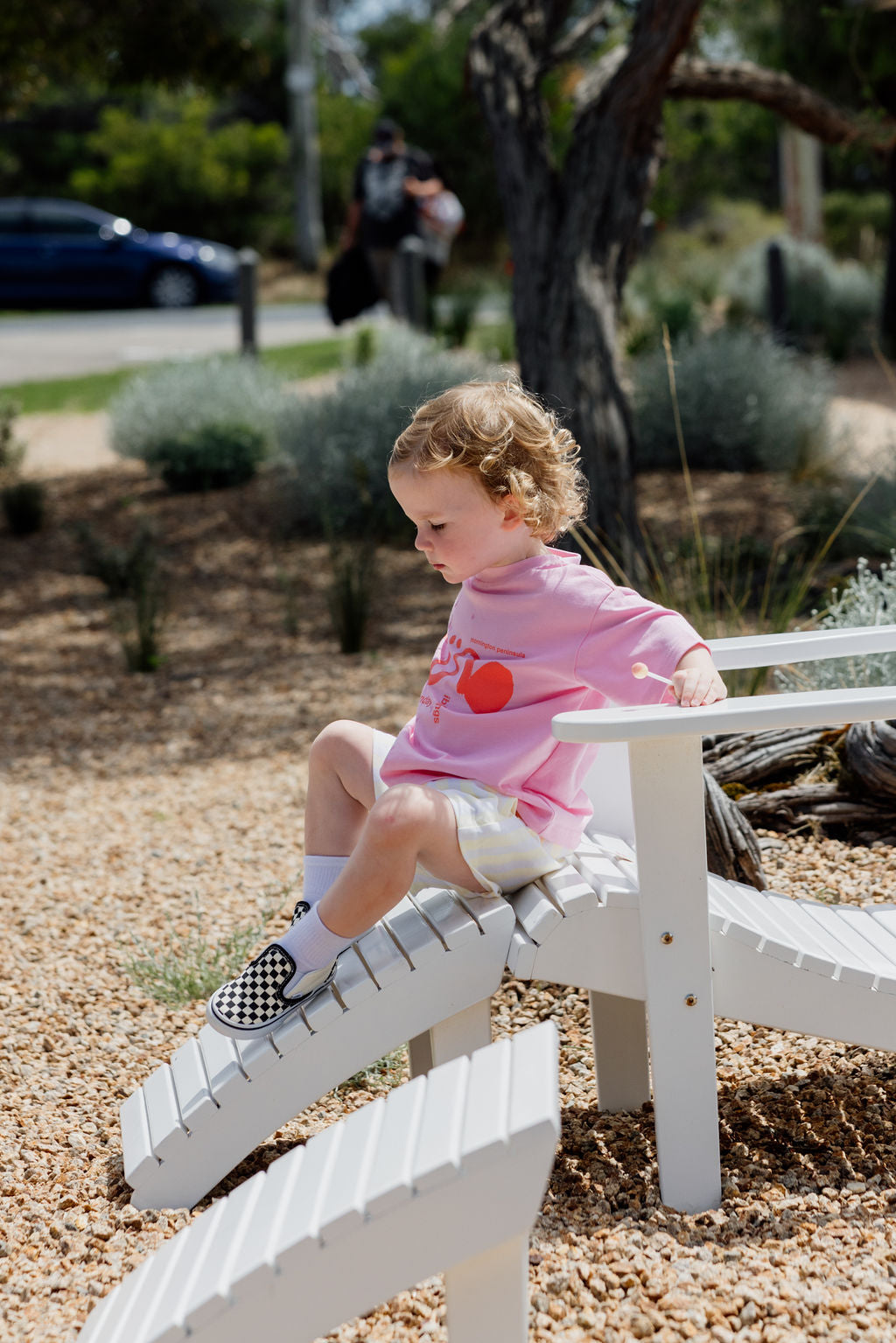 Il Sole Tee - Pink + Red