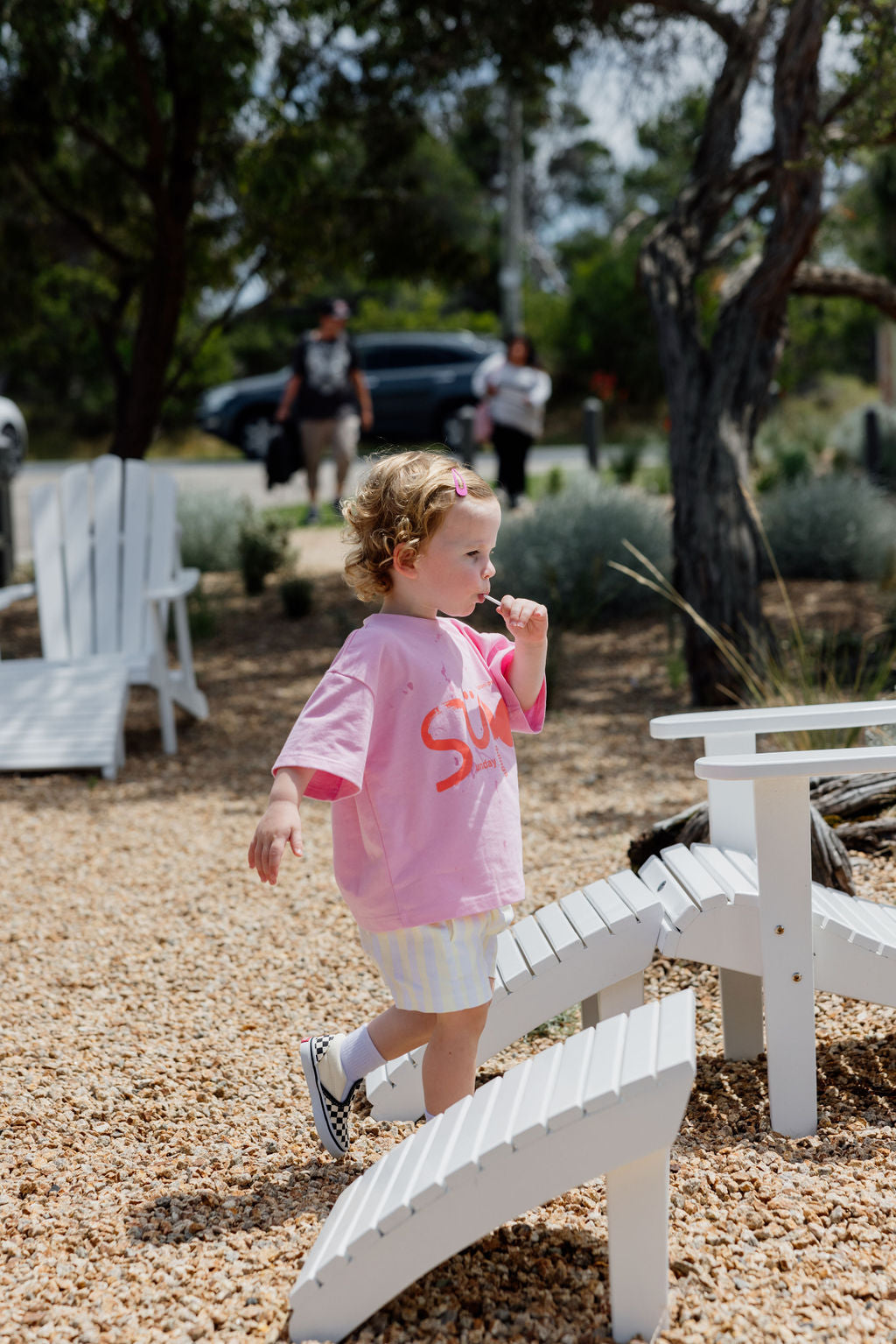 Il Sole Tee - Pink + Red