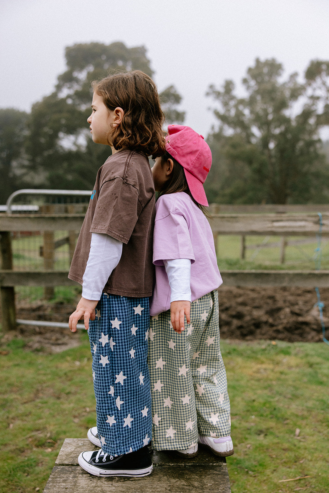 Dusty Star Pants - Yellow Gingham
